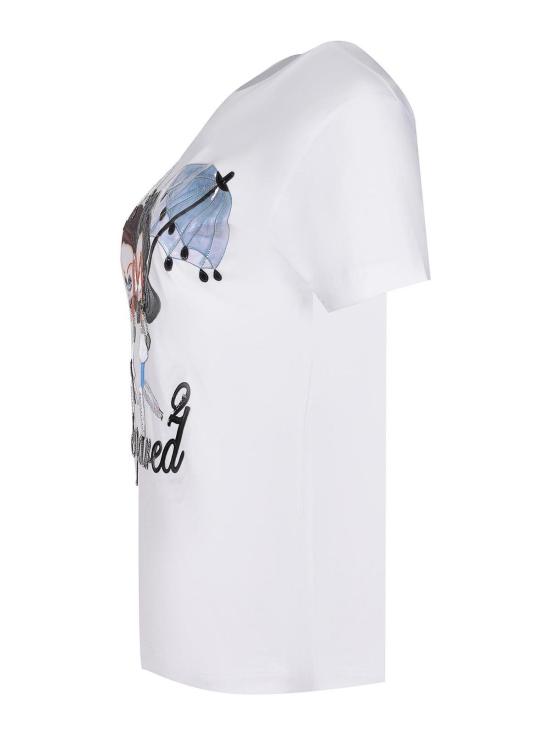 25FW 디스퀘어드2 반팔 티셔츠 S72GD0613D20020100 White - DSQUARED2