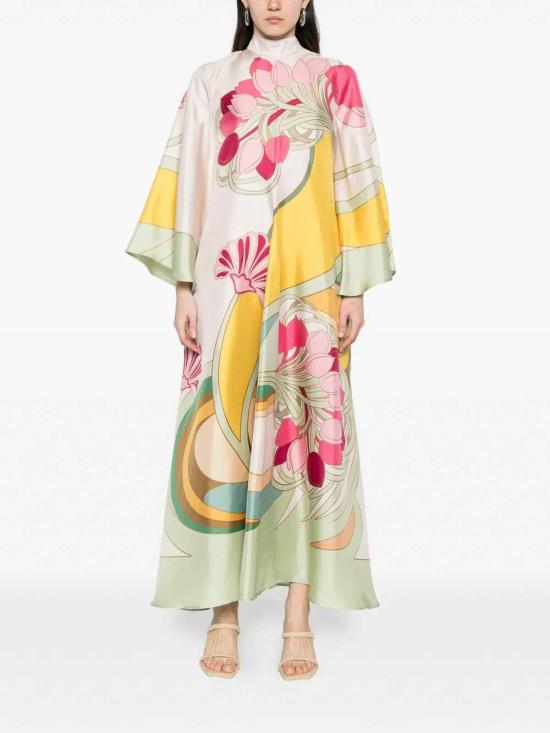 26SS 라 더블제이 미디 원피스 DRE0232SIL001TUL07GR02 Multicolour - LA DOUBLEJ