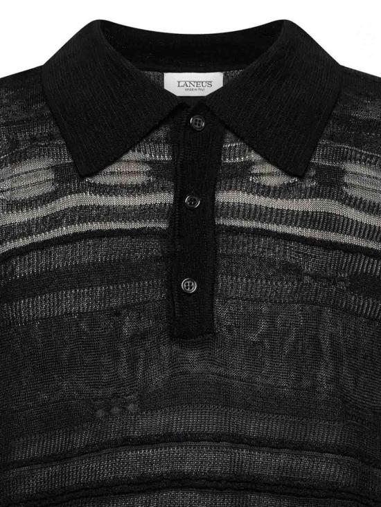 26SS 라니우스 폴로 티셔츠 S6LAMAKP200110 Black - LANEUS
