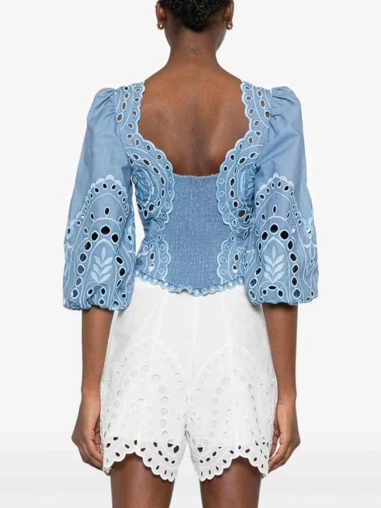 26SS 차로루이즈 반팔 티셔츠 263103BLUE Blue - CHARORUIZ