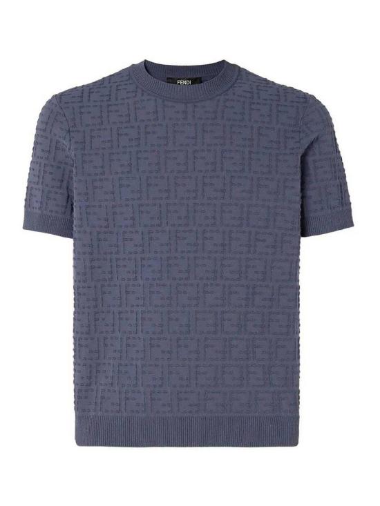 26SS 펜디 코튼 FF 셀러리아 스웨터 FZX051AU7OF0GCT Blue