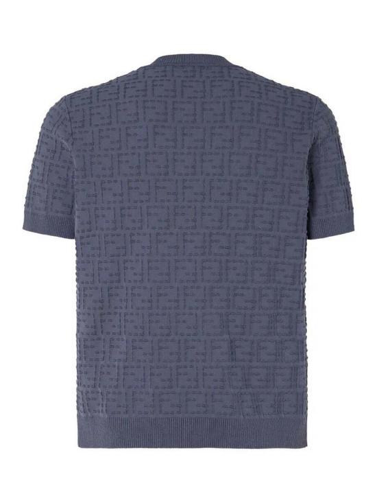 26SS 펜디 코튼 FF 셀러리아 스웨터 FZX051AU7OF0GCT Blue - FENDI