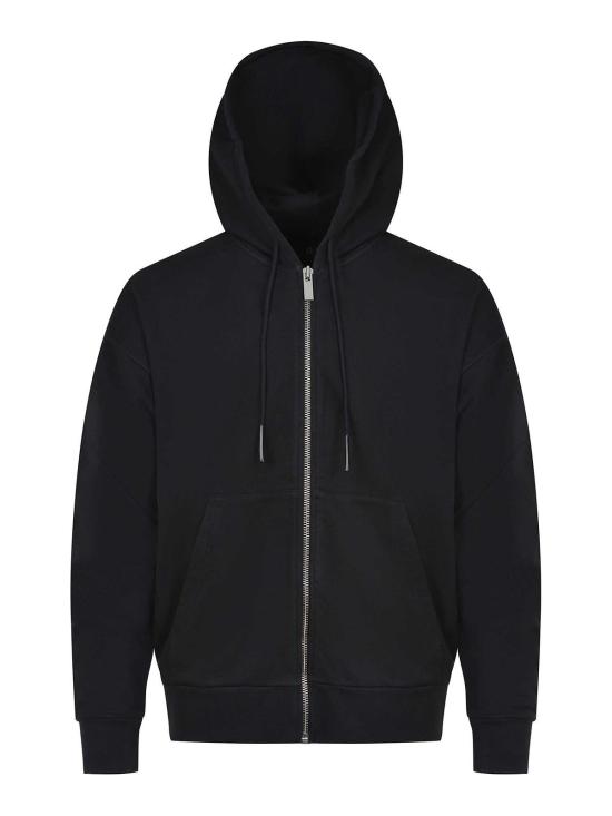 25FW 44레이블 후드 티셔츠 B0030577FA583P664 Black - 44 LABEL