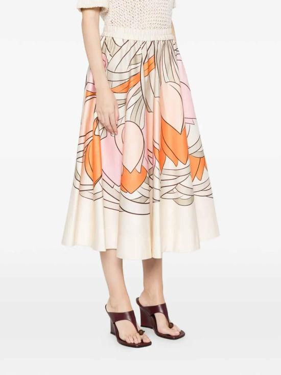 26SS 라 더블제이 미디 스커트 SKI0199COT094TUL07PI02 Multicolour - LA DOUBLEJ