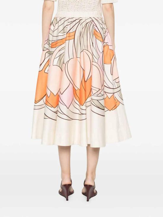 26SS 라 더블제이 미디 스커트 SKI0199COT094TUL07PI02 Multicolour - LA DOUBLEJ