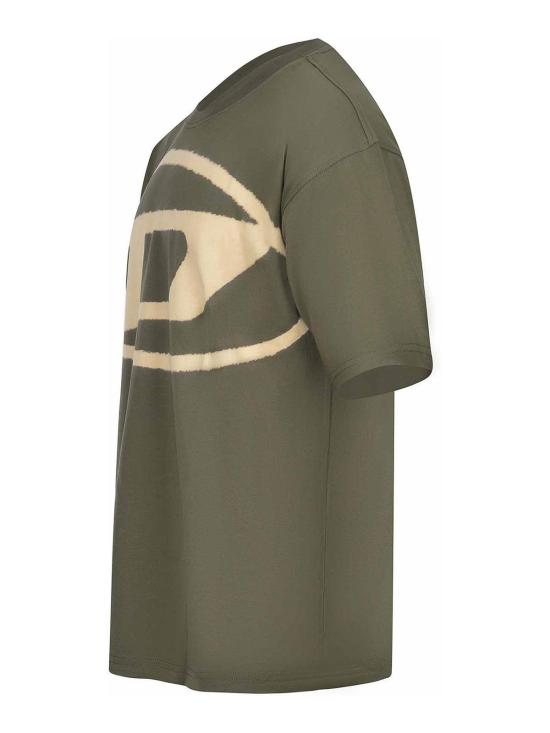 26SS 디젤 T-박스트-블리치 티셔츠 A148720QKAS51F Green - DIESEL