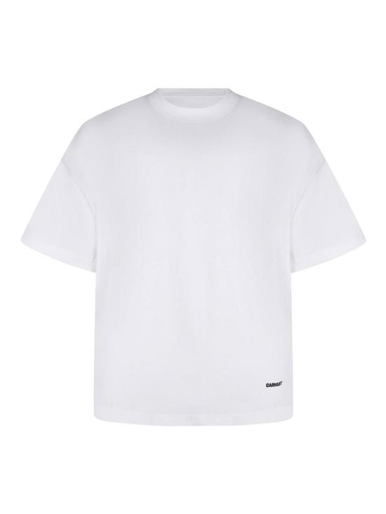 26SS 칼하트 숏슬리브 링크 스크립트 티셔츠 I03137300AXX White