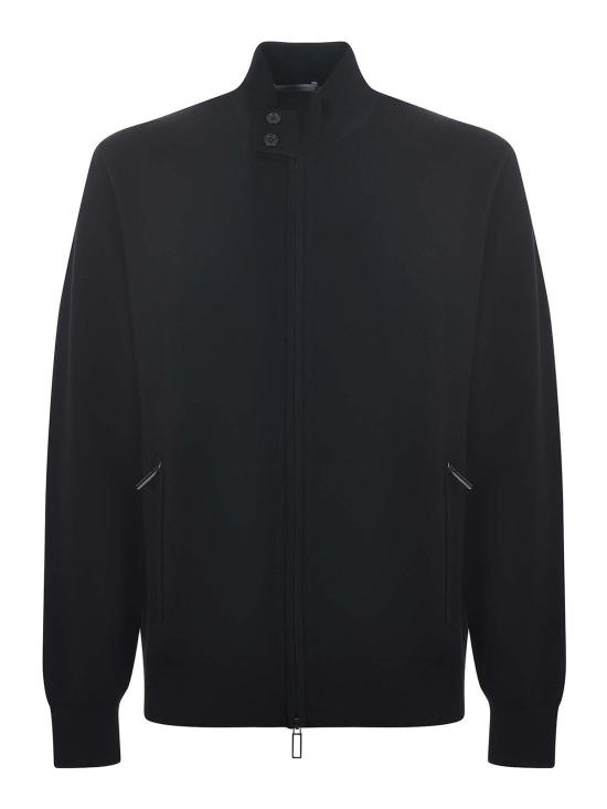 25FW 파올로페코라 집업 니트 A017F0509000 Black