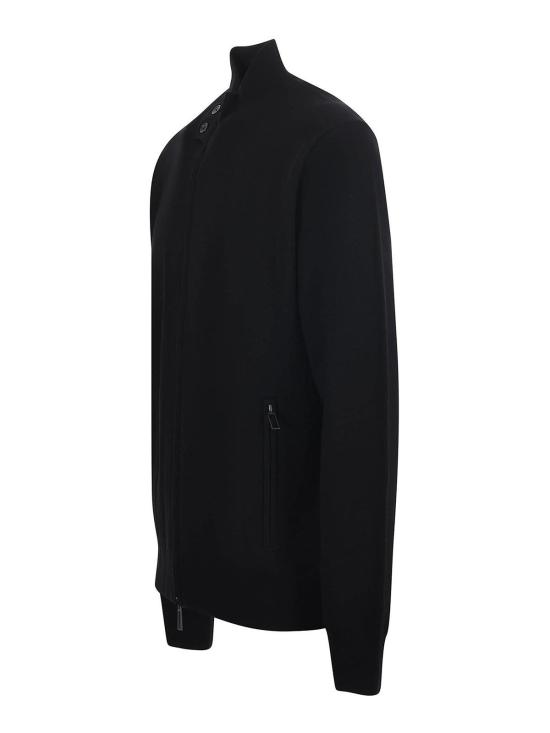 25FW 파올로페코라 집업 니트 A017F0509000 Black - PAOLO PECORA