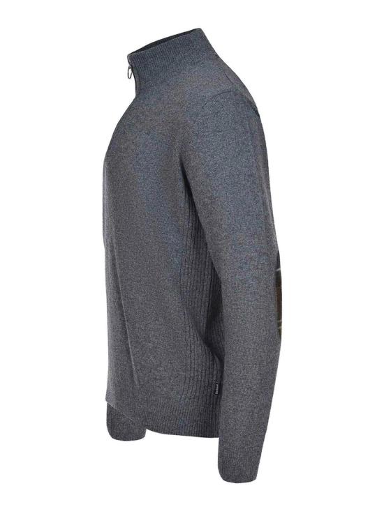 25FW 바버 집업 니트 MKN0837GY53 Grey - BARBOUR