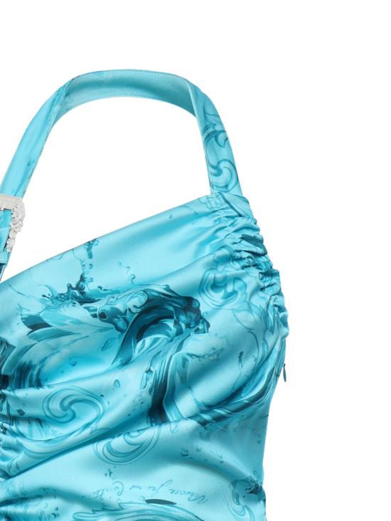 26SS 베르사체 미디 원피스 80HAO913 NS820203 Aqua - VERSACE