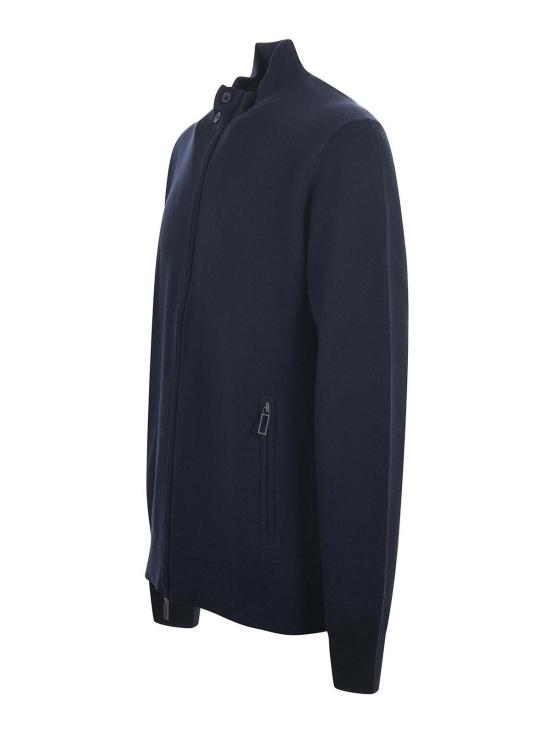 25FW 파올로페코라 집업 니트 A017F0506462 Blue - PAOLO PECORA