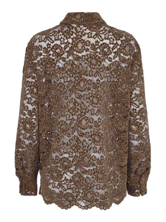 25FW 어 페이퍼 키드 블라우스 F5PKWOSI011090 Brown - A PAPER KID