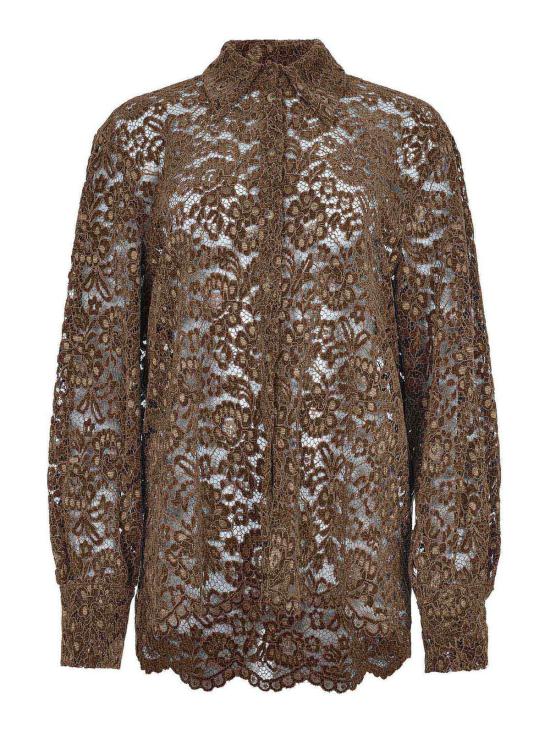 25FW 어 페이퍼 키드 블라우스 F5PKWOSI011090 Brown