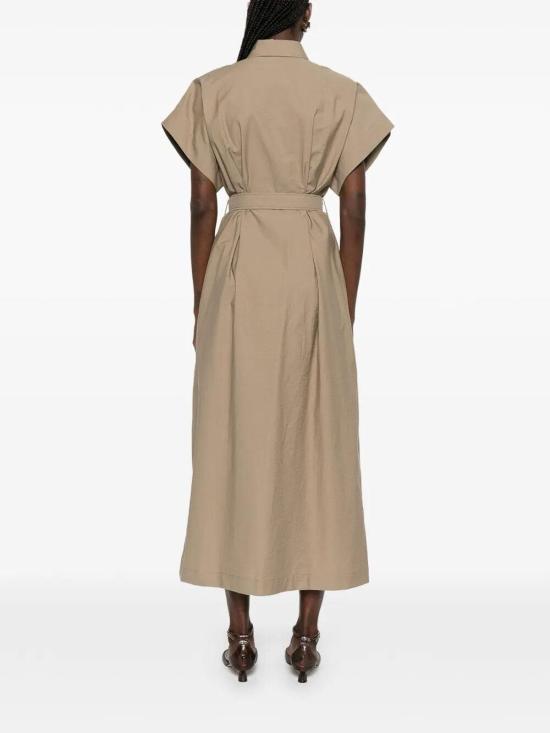 26SS 브루넬로 쿠치넬리 미디 원피스 ML140A5475C9325 Brown - BRUNELLO CUCINELLI