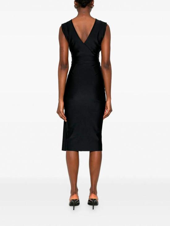 26SS 키아라보니 미디 원피스 ABCLORESJJL37 Black - CHIARA BONI