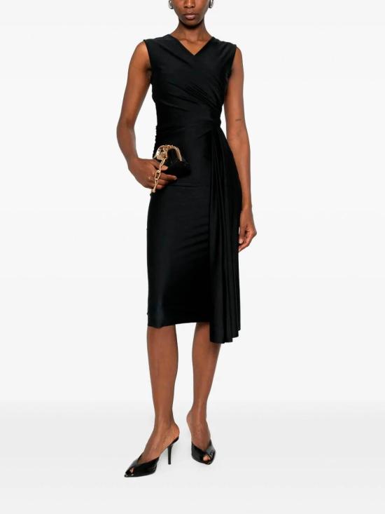 26SS 키아라보니 미디 원피스 ABCLORESJJL37 Black - CHIARA BONI