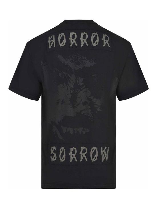 25FW 44레이블 반팔 티셔츠 B0030556FA673P683 Black - 44 LABEL