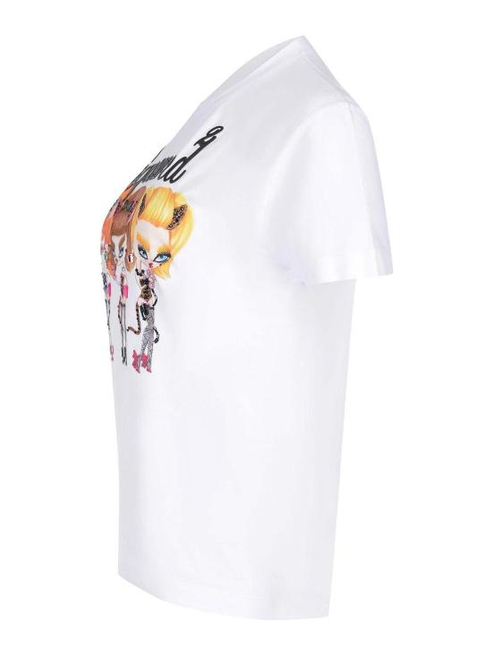 25FW 디스퀘어드2 반팔 티셔츠 S72GD0601D20020100 White - DSQUARED2