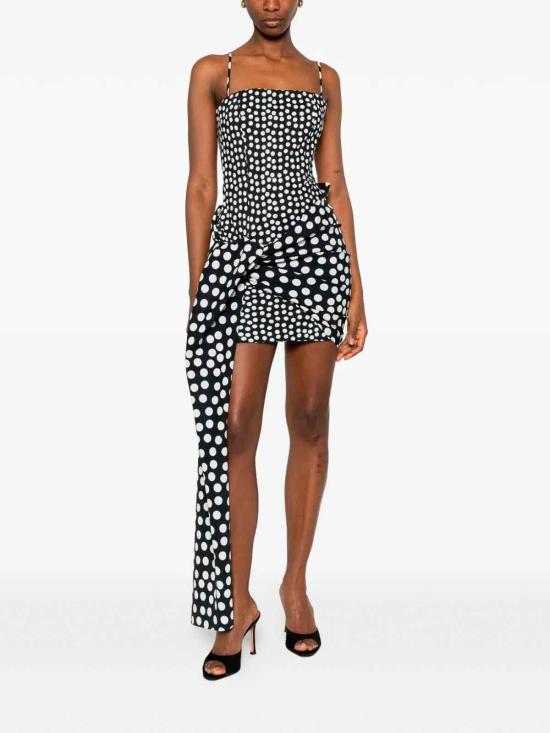 26SS 키아라보니 숏 원피스 ABCGAJASJESHZPSTT742 Black - CHIARA BONI