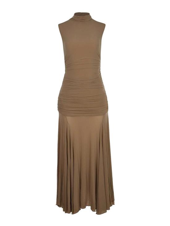 25FW 마그다뷰트림 롱 원피스 161725BEIGE Beige