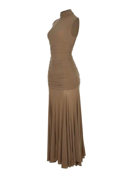 25FW 마그다뷰트림 롱 원피스 161725BEIGE Beige - MAGDA BUTRYM