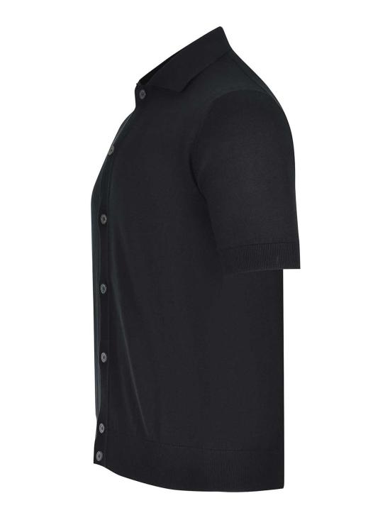 26SS 필리포 드 로렌티스 폴로 티셔츠 CA1MCSU12R990 Black - FILIPPO DE LAURENTIIS