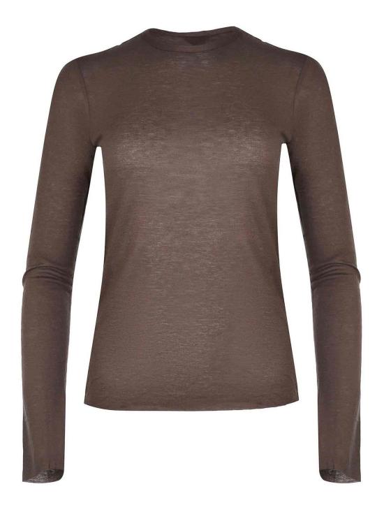 25FW 알리지 긴팔 티셔츠 165421A5023CHOCO Dark Brown