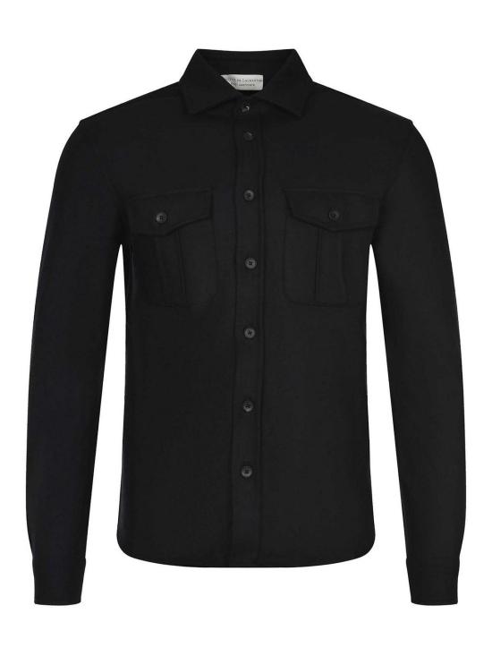 25FW 필리포 드 로렌티스 긴팔 셔츠 CAMLMILWCFELT990 Black