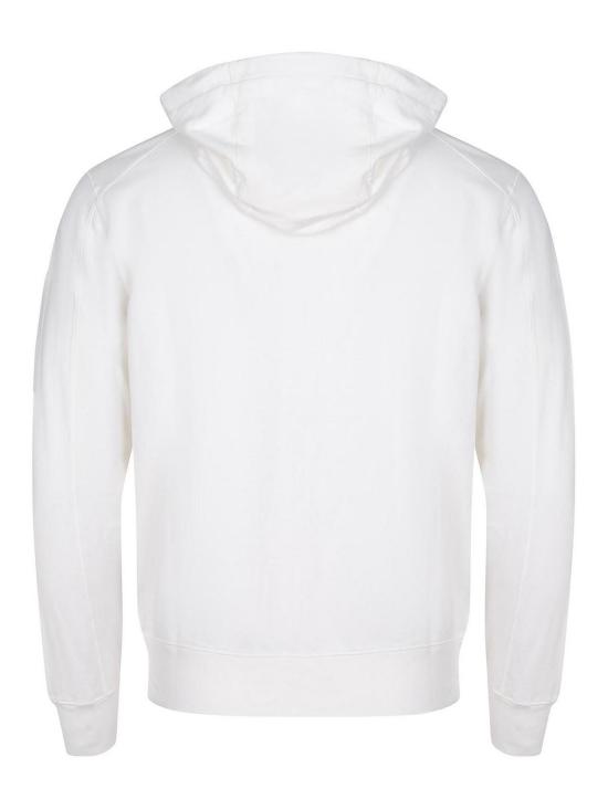 26SS 씨피 컴퍼니 집 후드 렌즈 스웨트셔츠 20CMSS081A002246G103 White - C.P. COMPANY