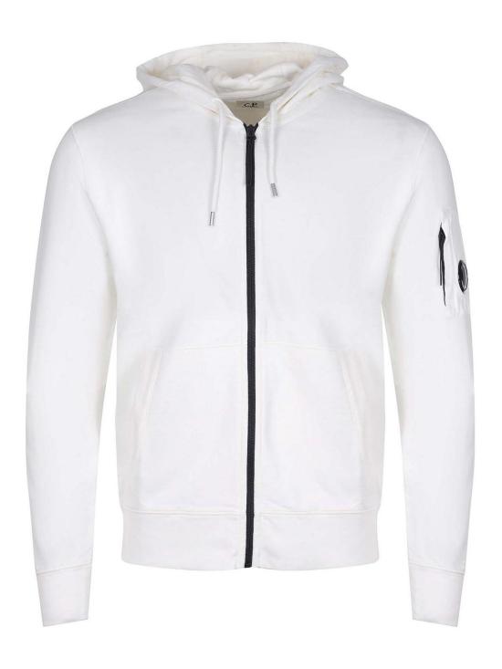 26SS 씨피 컴퍼니 집 후드 렌즈 스웨트셔츠 20CMSS081A002246G103 White