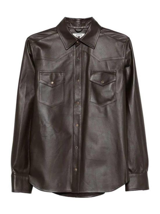 26SS 키레드 긴팔 셔츠 WTOTOW8350514 Dark Brown