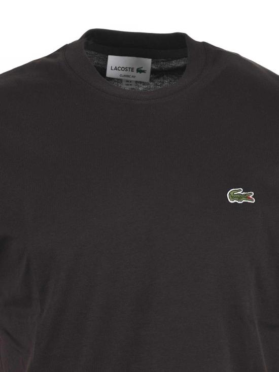 25FW 라코스테 반팔 티셔츠 TH7318SKB Dark Brown - LACOSTE