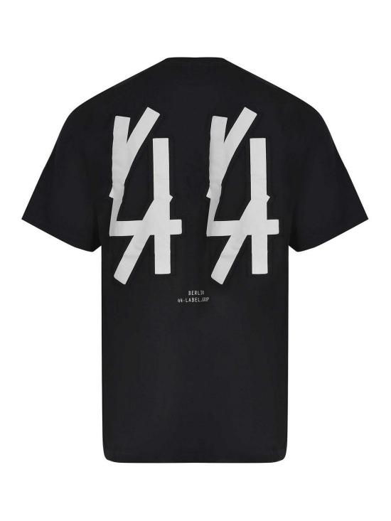 26SS 44레이블 반팔 티셔츠 B0030556FA706P795 Black - 44 LABEL