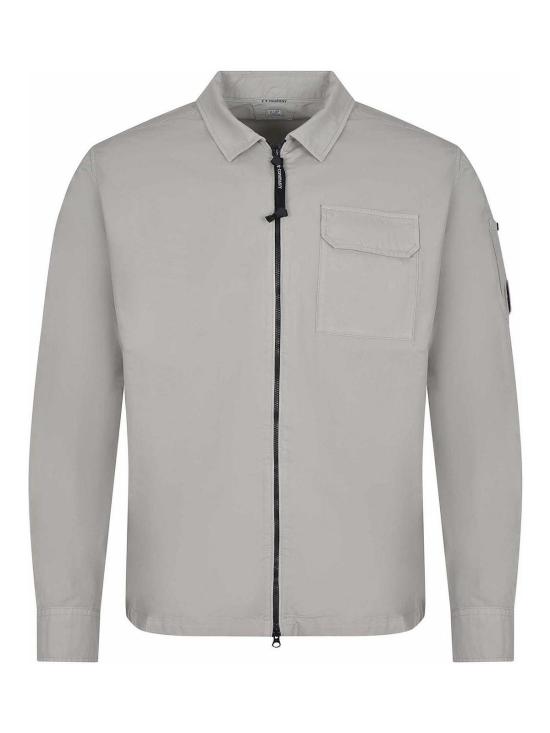 26SS 씨피 컴퍼니 오가닉 개버딘 지퍼 렌즈 오버셔츠 20CMOS705A110143G904