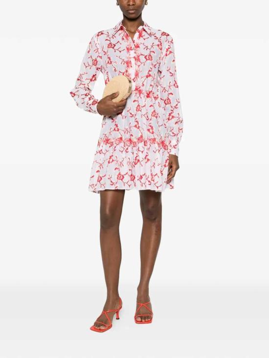 26SS 에르마노 설비노 숏 원피스 D484Q610YIYR4800 Red - ERMANNO SCERVINO