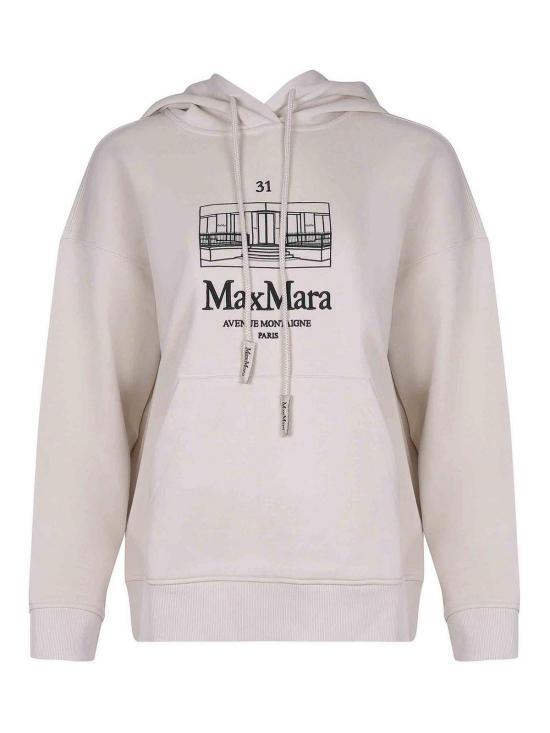 26SS 에스막스마라 후드 티셔츠 261992102160003E18 White