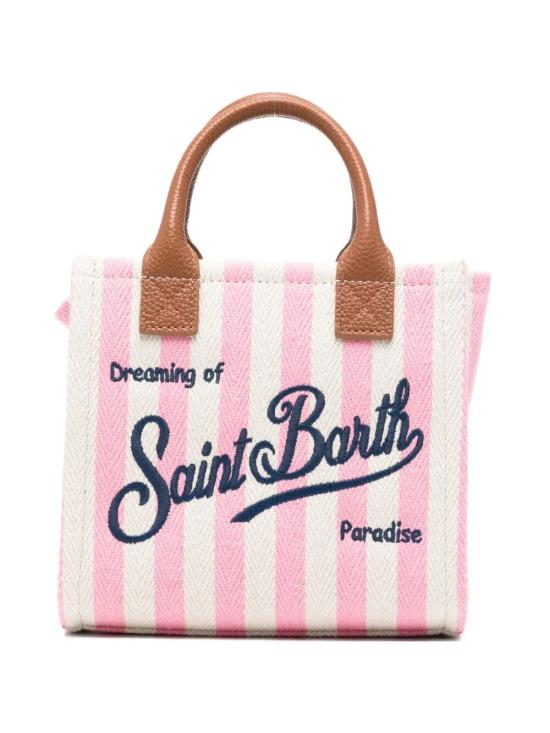 26SS 세인트바쓰 토트백 VANMI001 01784L HB STRIPES LEATHER 2119 EMB