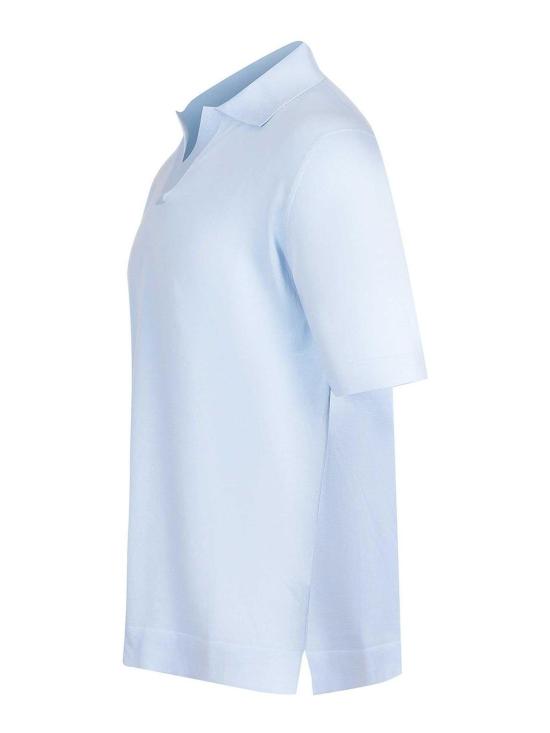 26SS 필리포 드 로렌티스 폴로 티셔츠 PL0MCSKCR14R800 Light Blue - FILIPPO DE LAURENTIIS