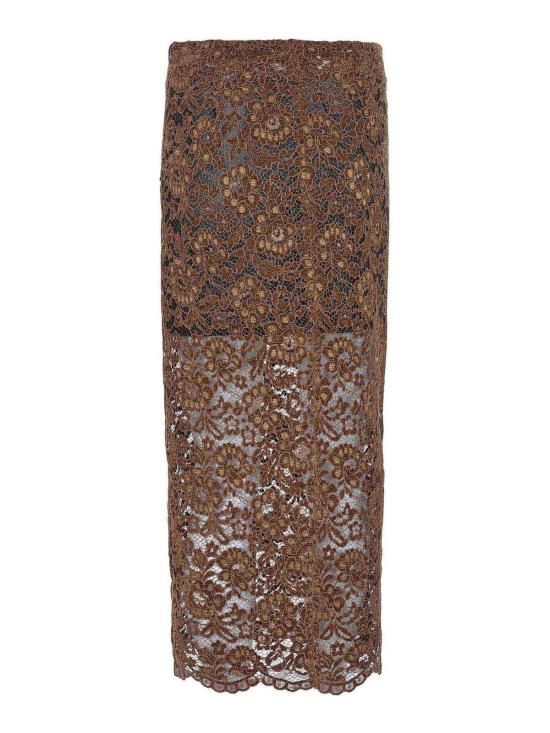 25FW 어 페이퍼 키드 롱 스커트 F5PKWOSK010090 Brown - A PAPER KID