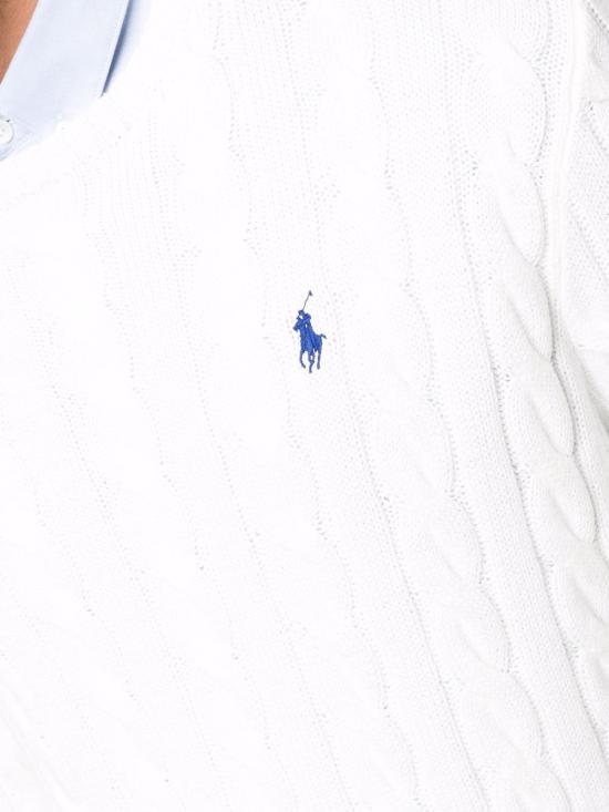 26SS 폴로 랄프로렌 로고 자수 케이블 니트 스웨터 710775885 033 - POLO RALPH LAUREN