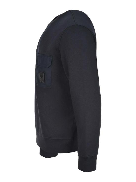 25FW 엠포리오 아르마니 긴팔 티셔츠 EM002925AF10013UB118 Blue - EMPORIO ARMANI