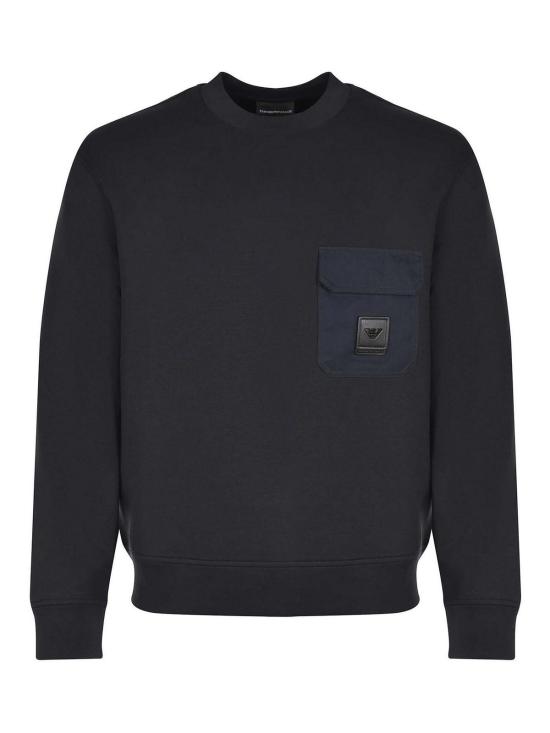 25FW 엠포리오 아르마니 긴팔 티셔츠 EM002925AF10013UB118 Blue