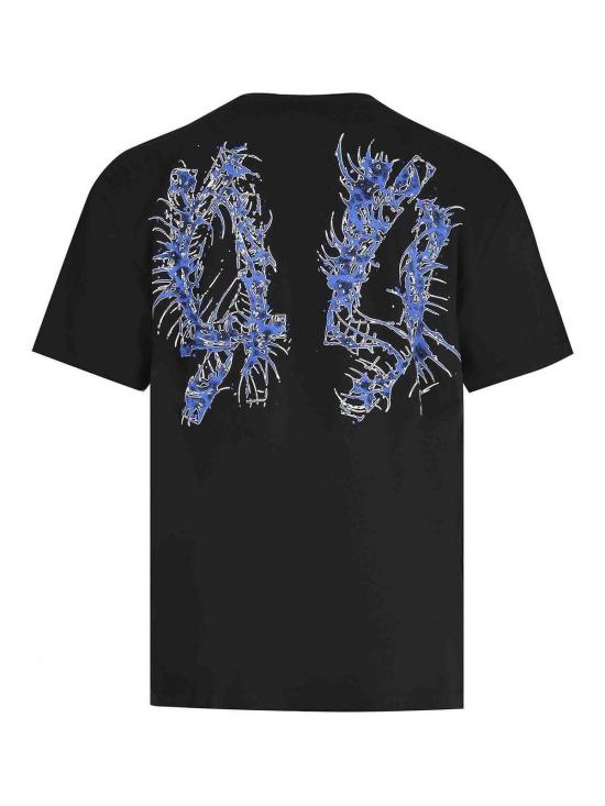 26SS 44레이블 반팔 티셔츠 B0030556FA706P766 Black - 44 LABEL