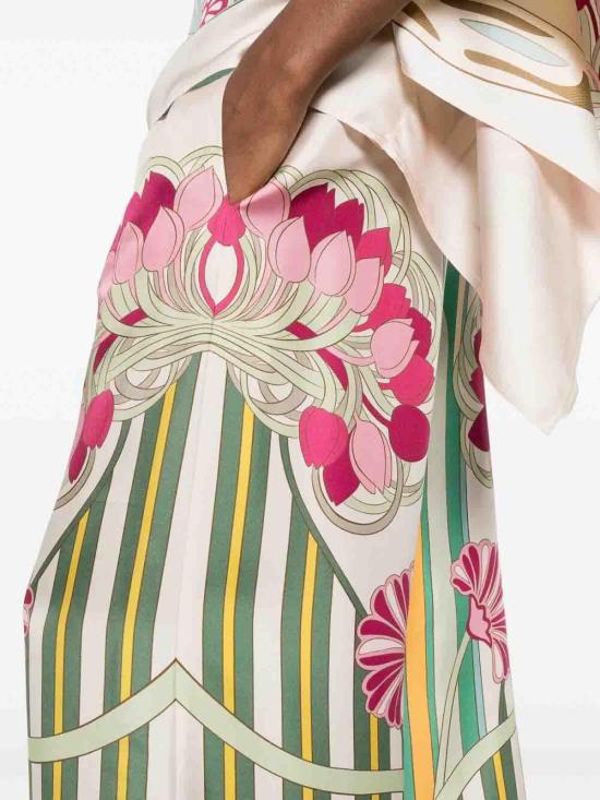 26SS 라 더블제이 팔라초 팬츠 TRO0026SIL001TUL07GR02 Multicolour - LA DOUBLEJ