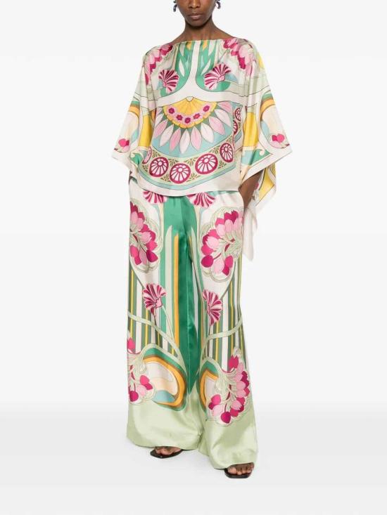 26SS 라 더블제이 팔라초 팬츠 TRO0026SIL001TUL07GR02 Multicolour - LA DOUBLEJ