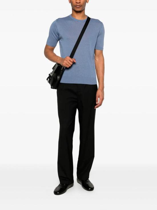 26SS 드루모어 반팔 티셔츠 D1LC100TL724 Blue - DRUMOHR