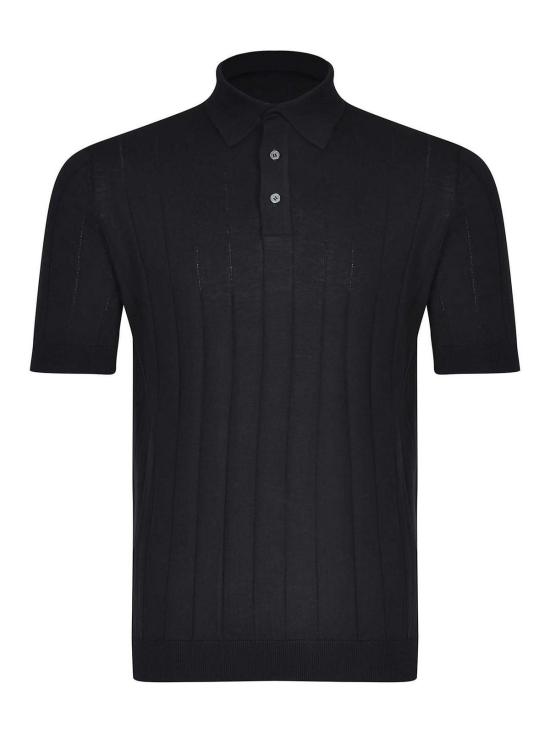 26SS 필리포 드 로렌티스 폴로 티셔츠 PL1MCCR14C990 Black
