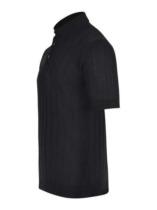 26SS 필리포 드 로렌티스 폴로 티셔츠 PL1MCCR14C990 Black - FILIPPO DE LAURENTIIS