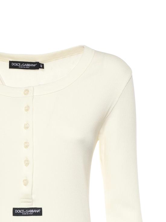 26SS 돌체앤가바나 긴팔 티셔츠 F8W44T FU7AVW0001 WHITE - DOLCE & GABBANA